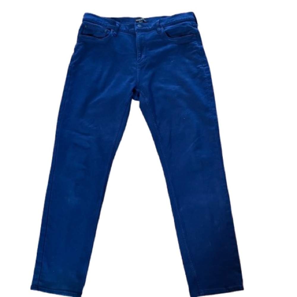 Banana Republic Men's Slim Fit Navy Blue Stretch Chino Pants 36x32